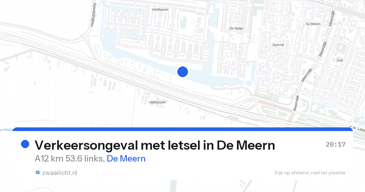 Verkeersongeval met letsel in De Meern — 26 aug 2026