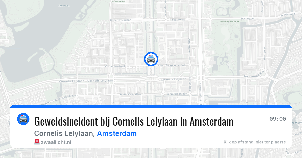 Geweldsincident bij Cornelis Lelylaan in Amsterdam — 27 jun 2026