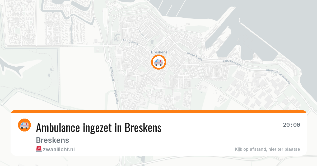 Ambulance ingezet in Breskens — 10 aug 2026