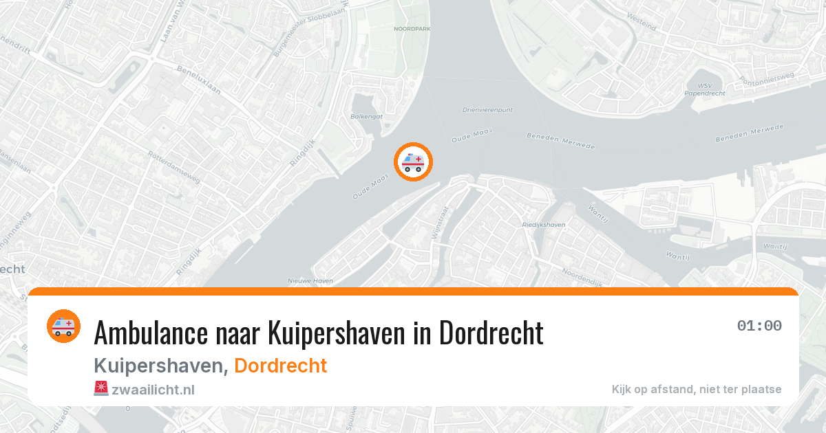 Ambulance naar Kuipershaven in Dordrecht — 22 mei 2026