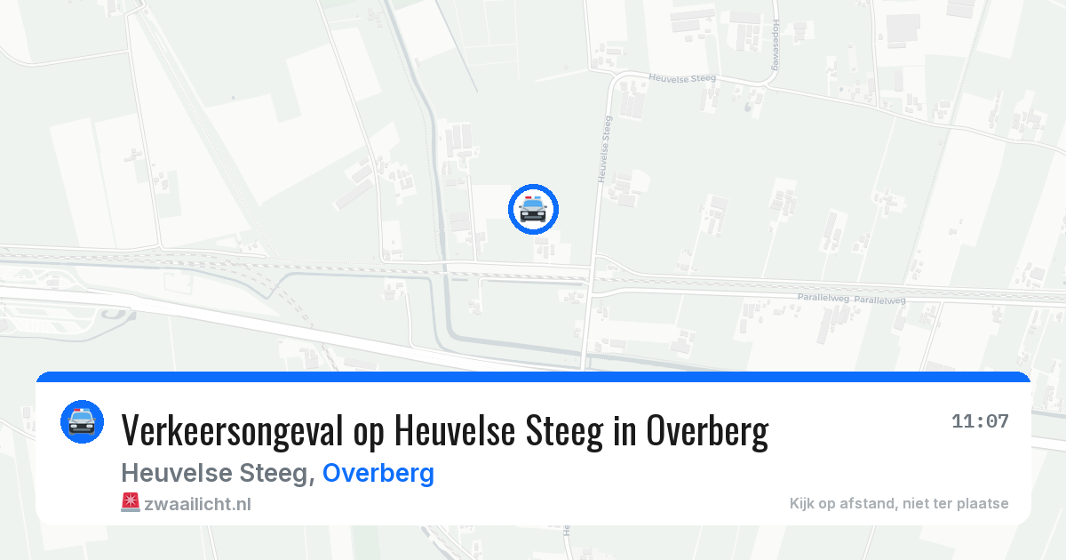 Verkeersongeval op Heuvelse Steeg in Overberg — 30 mei 2026