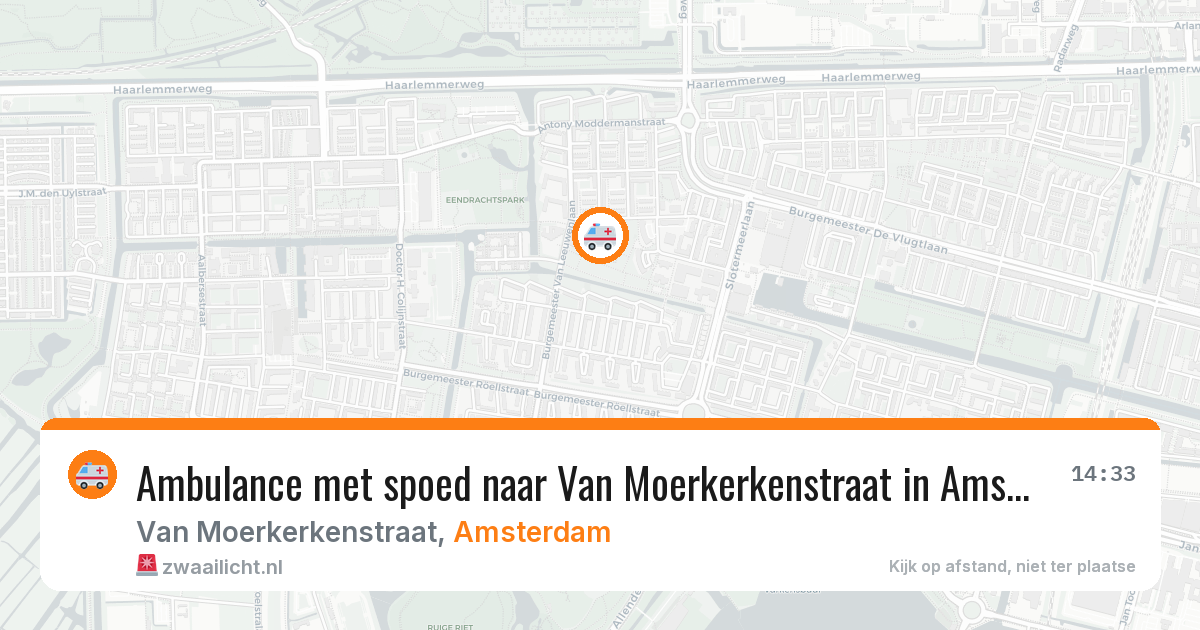 Ambulance met spoed naar Van Moerkerkenstraat in Amsterdam — 30 jun 2026