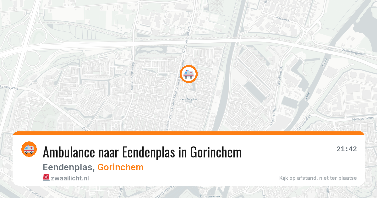 Ambulance naar Eendenplas in Gorinchem — 2 aug 2026