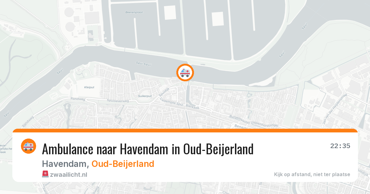 Ambulance naar Havendam in Oud-Beijerland — 28 mrt 2026
