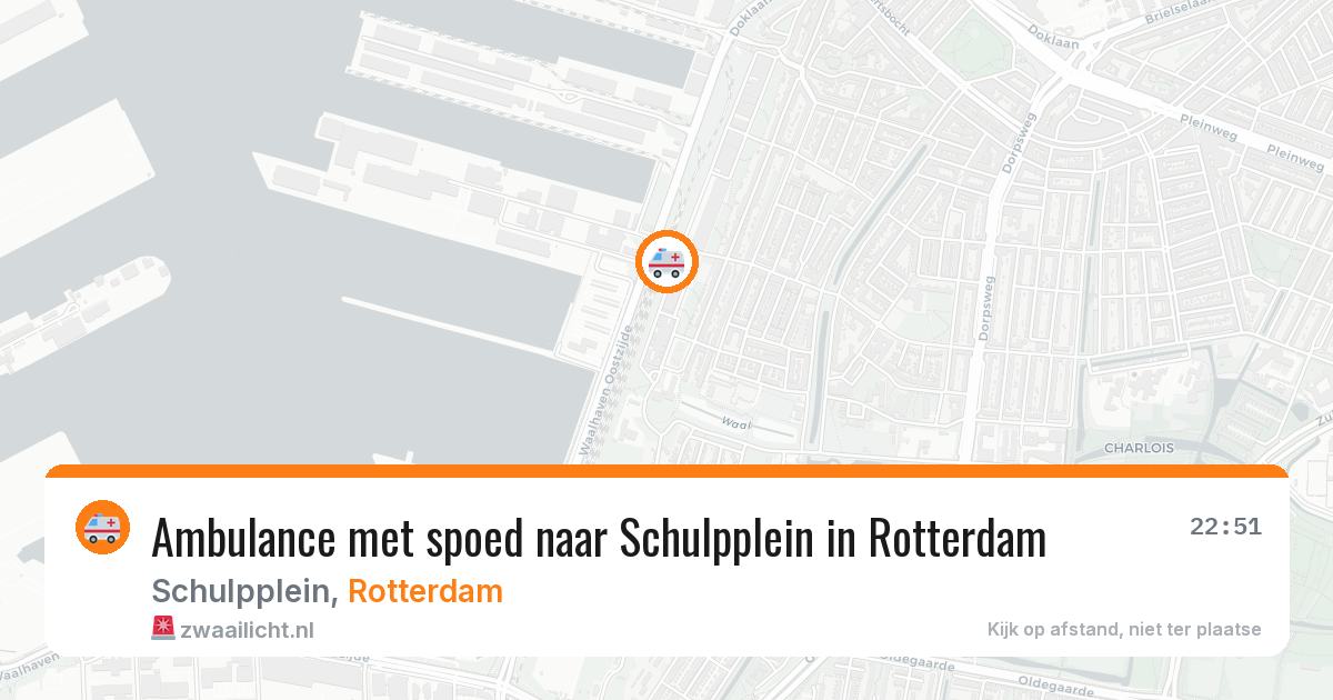 Ambulance met spoed naar Schulpplein in Rotterdam — 6 jul 2026