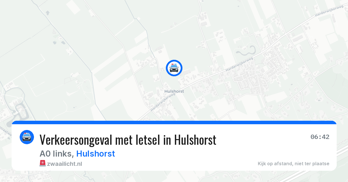 Verkeersongeval met letsel in Hulshorst — 11 jun 2026