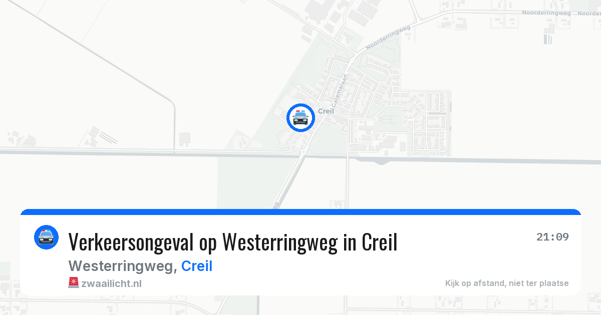 Verkeersongeval op Westerringweg in Creil — 13 feb 2026