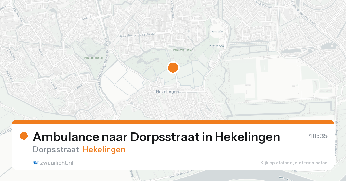 Ambulance naar Dorpsstraat in Hekelingen — 3 jul 2026