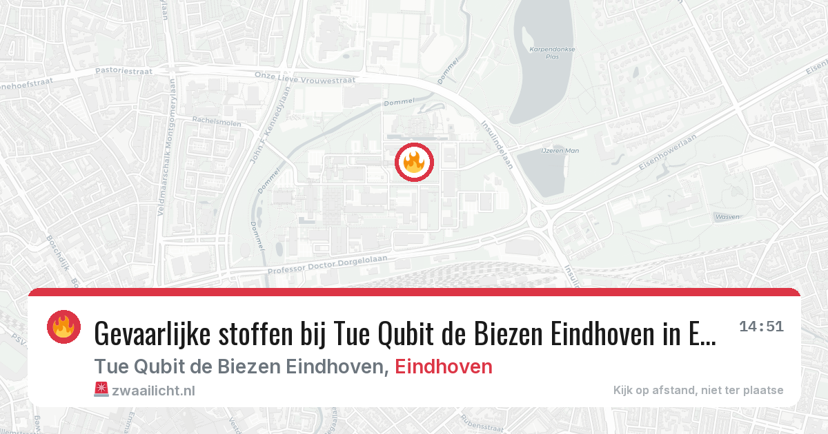 Gevaarlijke stoffen bij Tue Qubit de Biezen Eindhoven in Eindhoven — 21 apr 2026