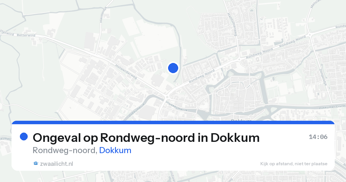 Ongeval op Rondweg-noord in Dokkum — 10 aug 2026