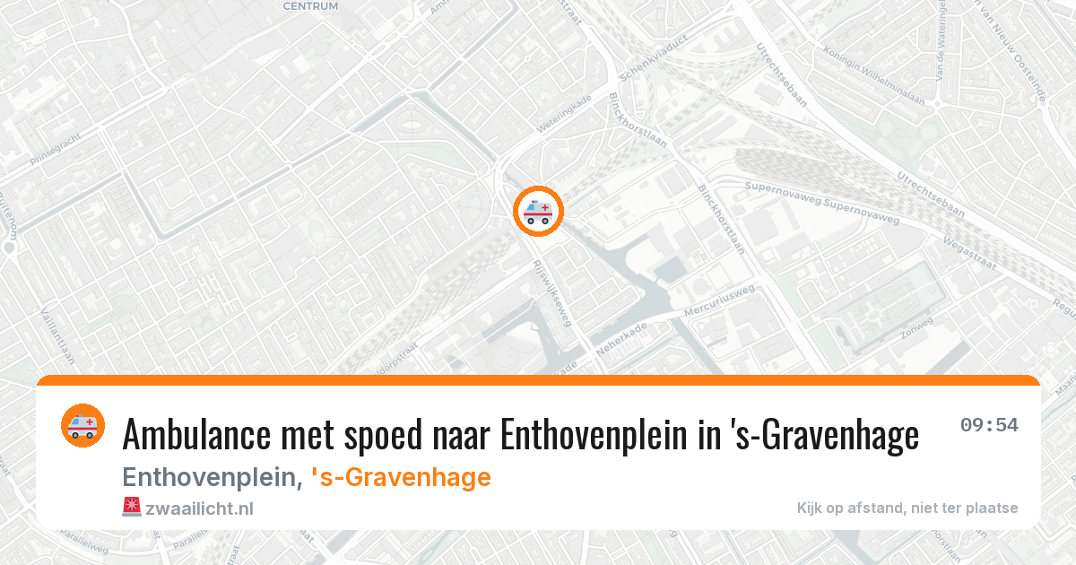 Ambulance met spoed naar Enthovenplein in 's-Gravenhage — 19 mei 2026