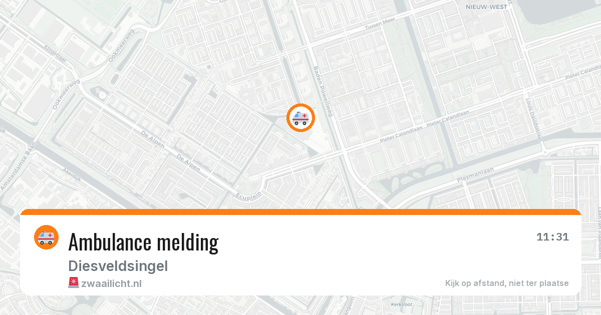 Ambulance melding — 8 apr 2026