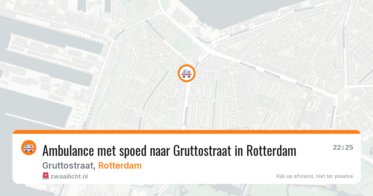 Ambulance met spoed naar Gruttostraat in Rotterdam — 31 mei 2026