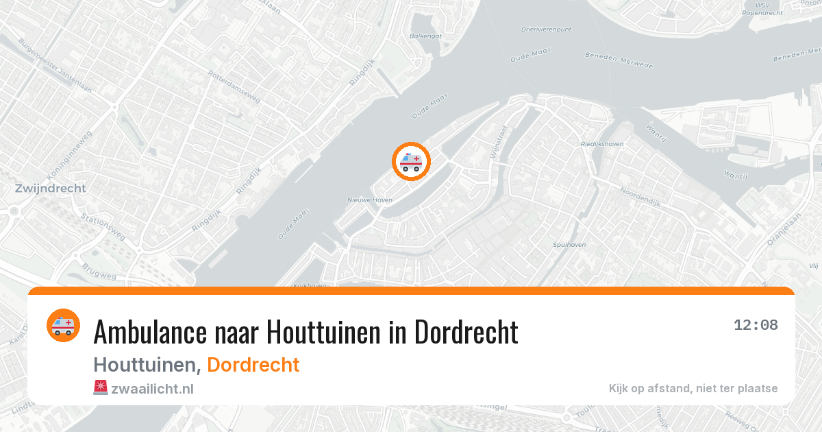 Ambulance naar Houttuinen in Dordrecht — 27 mei 2026