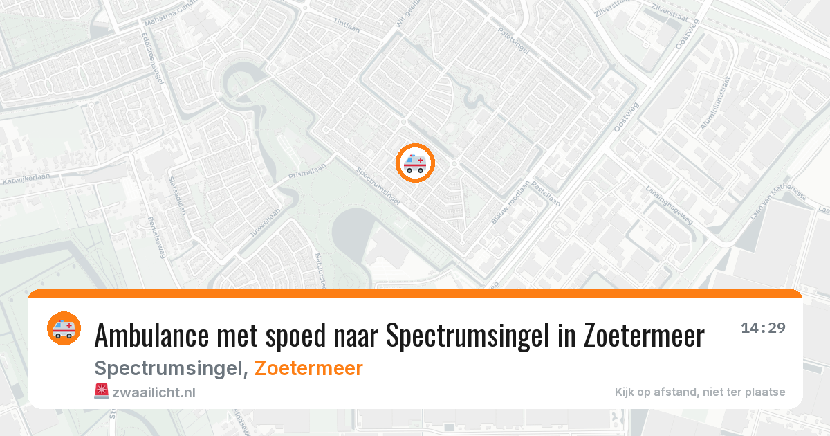 Ambulance met spoed naar Spectrumsingel in Zoetermeer — 24 jul 2026