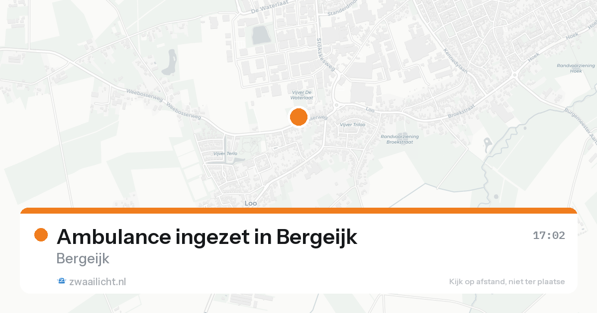 Ambulance ingezet in Bergeijk — 16 aug 2026