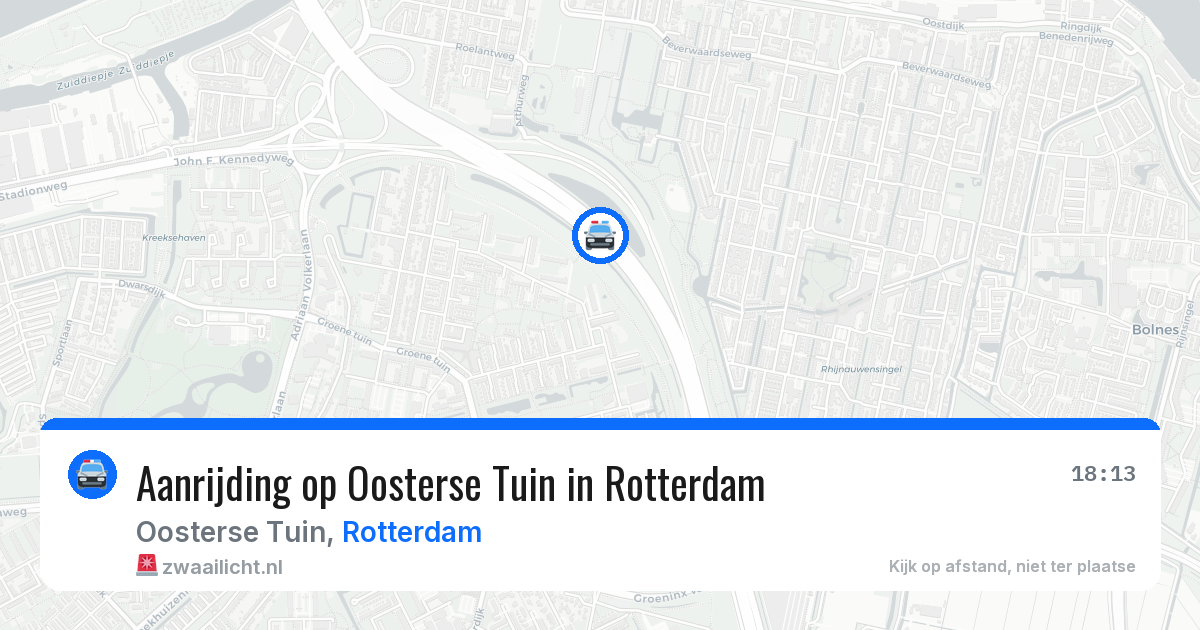 Aanrijding op Oosterse Tuin in Rotterdam — 9 jun 2026