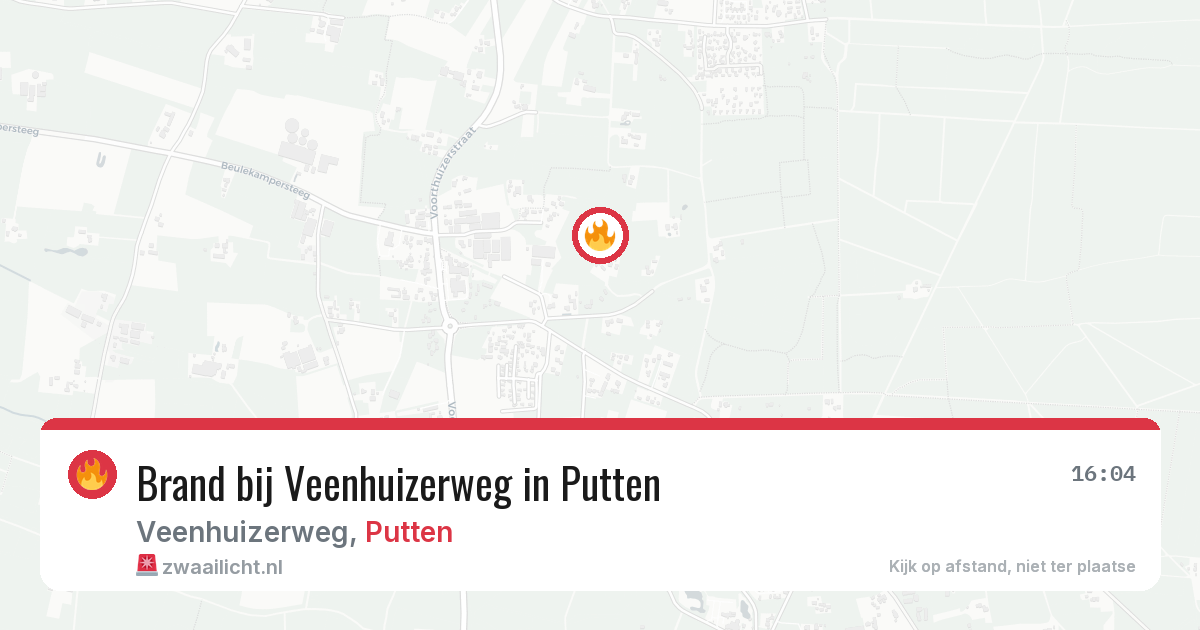 Brand bij Veenhuizerweg in Putten — 22 jun 2026