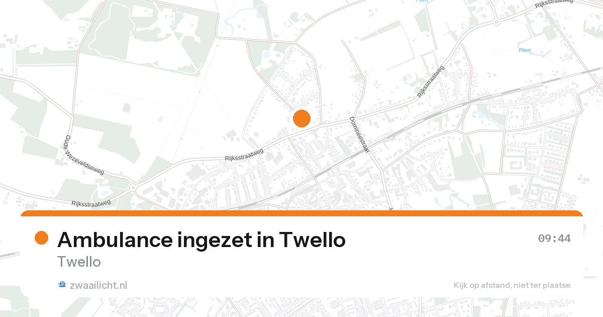 Ambulance ingezet in Twello — 24 aug 2026