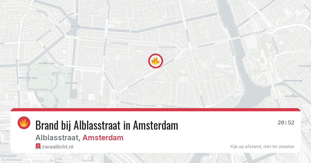 Brand bij Alblasstraat in Amsterdam — 23 jun 2026