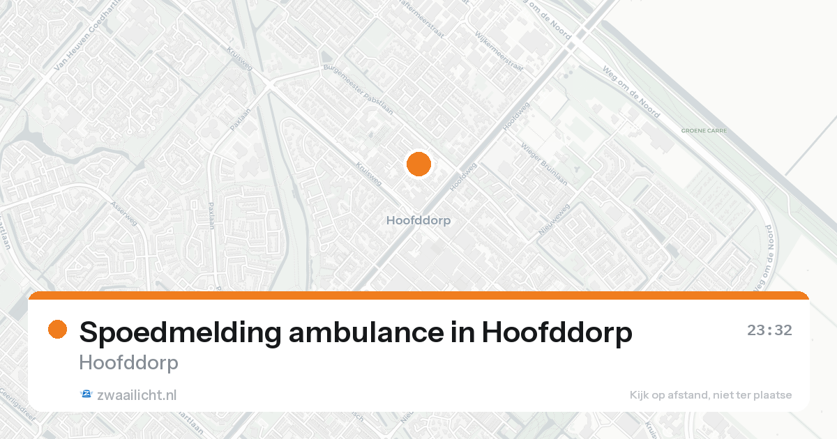 Spoedmelding ambulance in Hoofddorp — 3 jun 2026