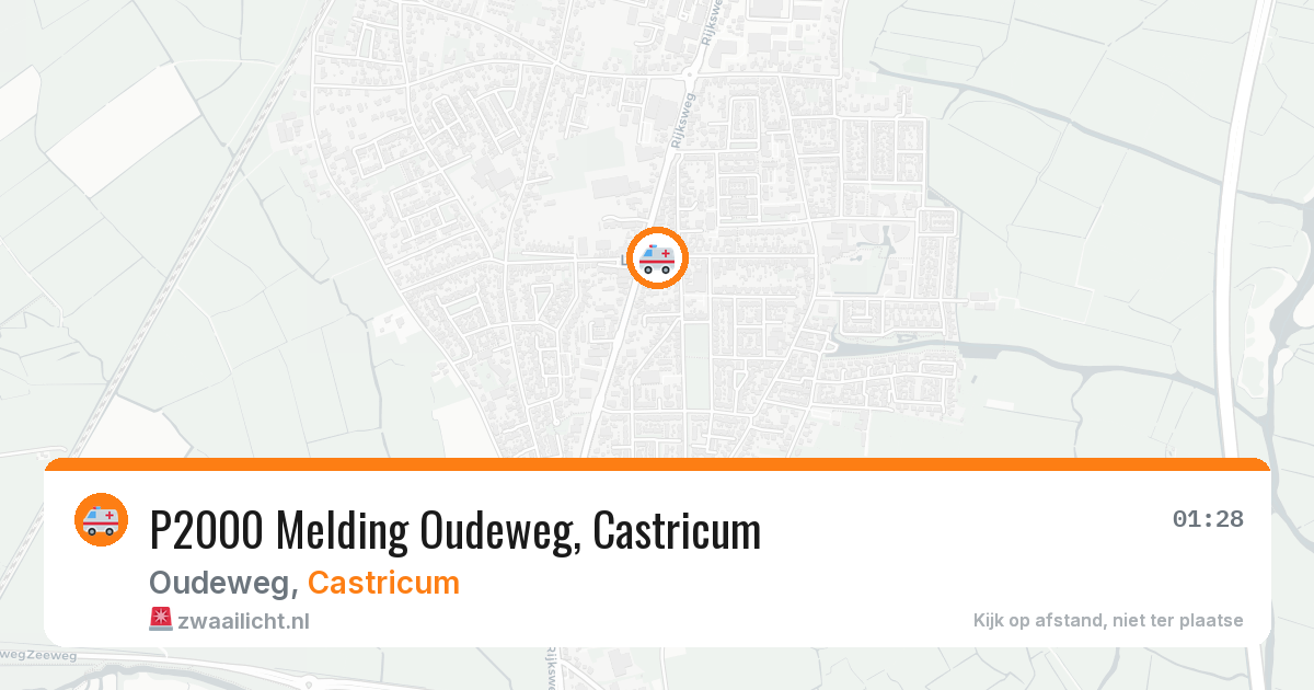P2000 Melding Oudeweg, Castricum — 30 jun 2026