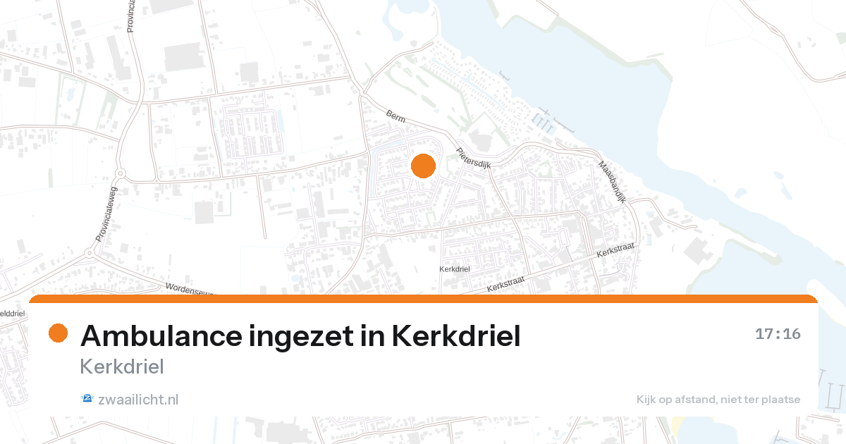 Ambulance ingezet in Kerkdriel — 27 aug 2026