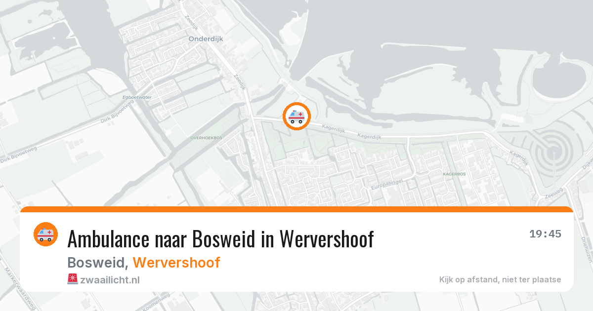 Ambulance naar Bosweid in Wervershoof — 6 aug 2026