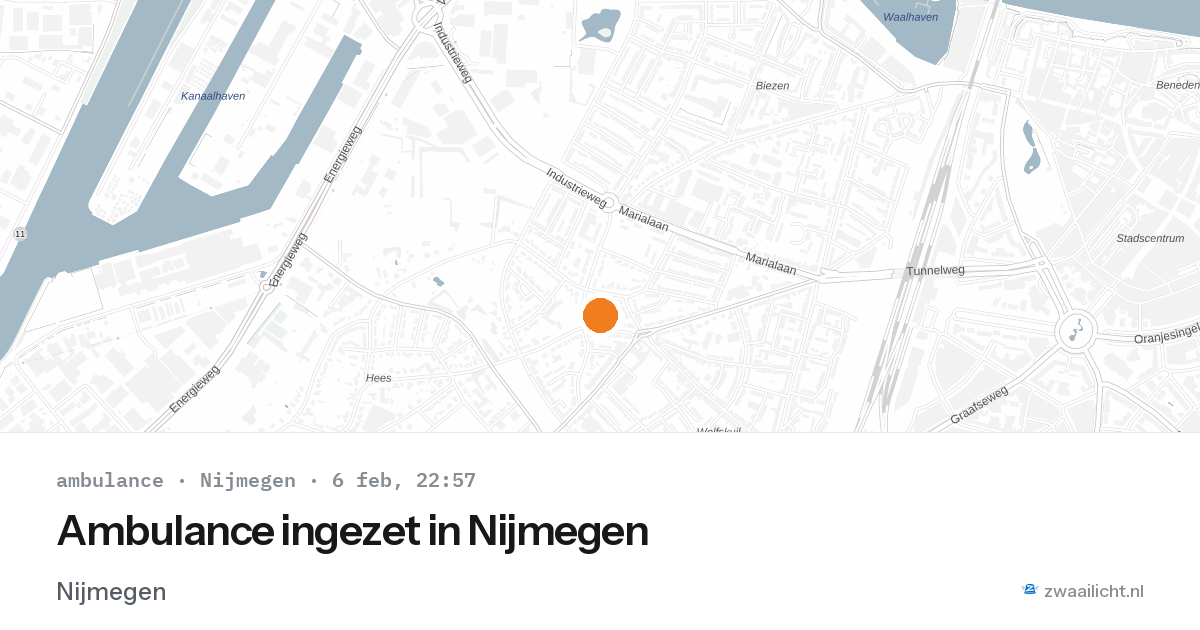 Ambulance ingezet in Nijmegen — 6 feb 2026