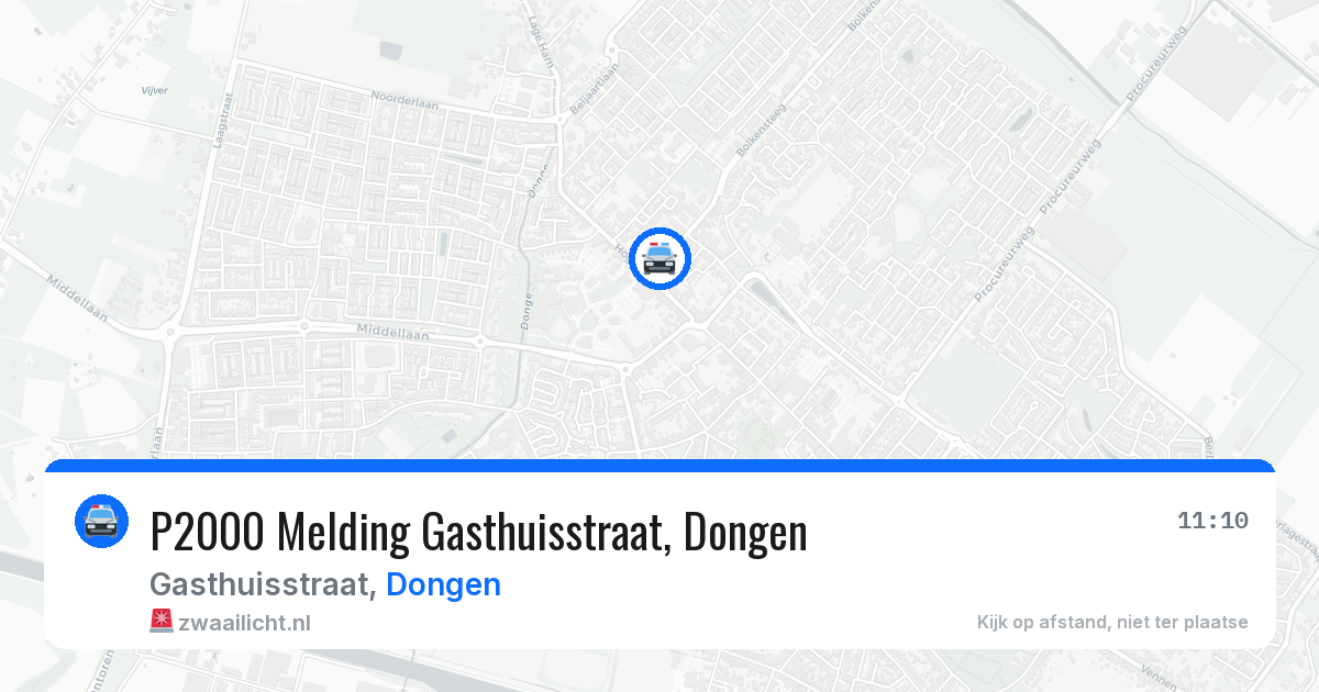 P2000 Melding Gasthuisstraat, Dongen — 15 jun 2026
