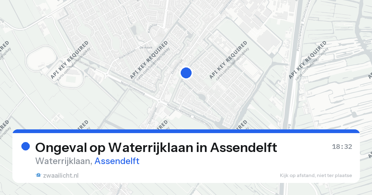 Ongeval op Waterrijklaan in Assendelft — 26 aug 2026