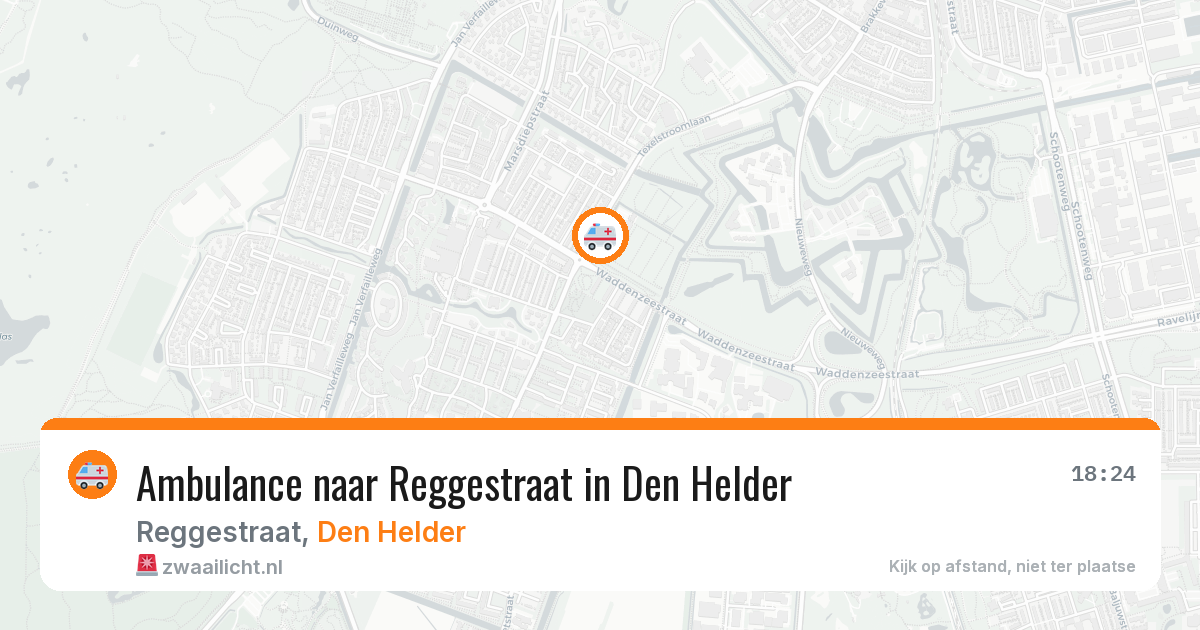 Ambulance naar Reggestraat in Den Helder — 3 aug 2026