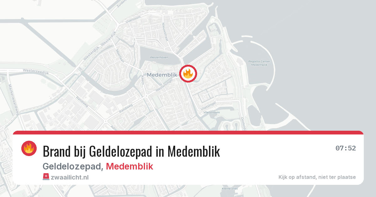 Brand bij Geldelozepad in Medemblik — 24 feb 2026