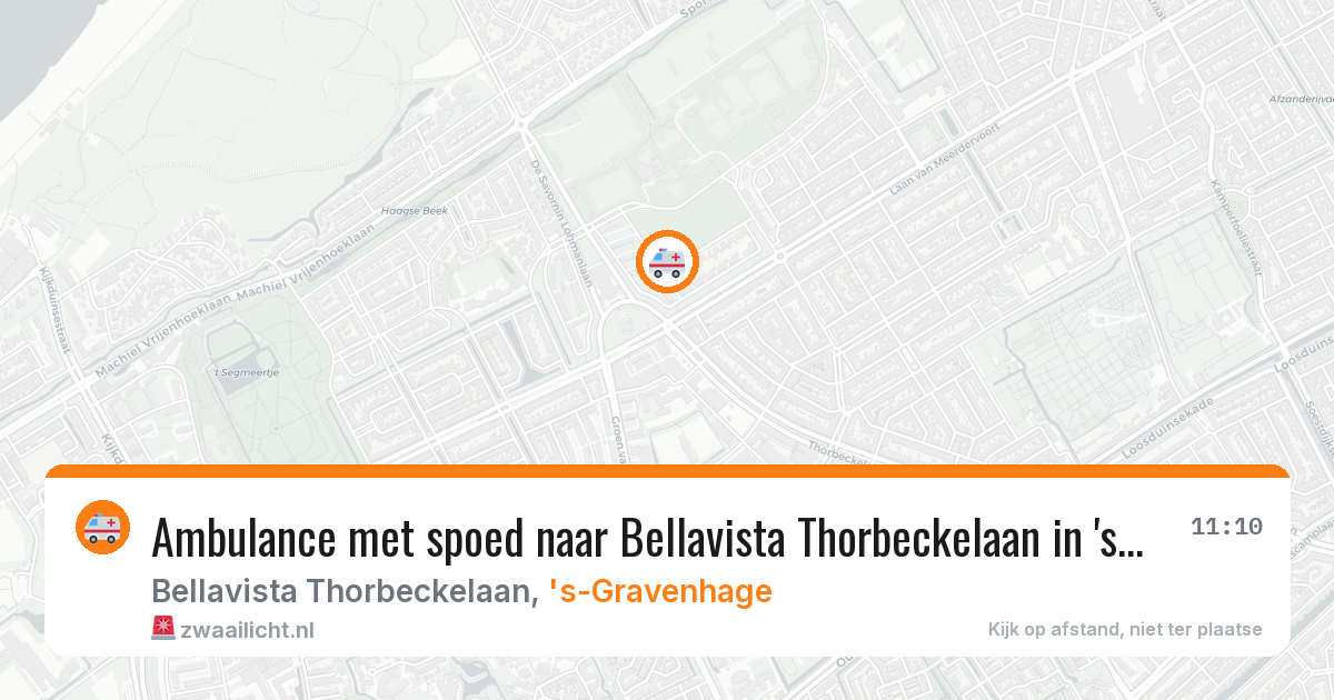 Ambulance met spoed naar Bellavista Thorbeckelaan in 's-Gravenhage — 12 feb 2026