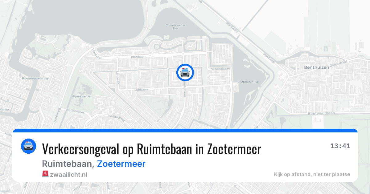 Verkeersongeval op Ruimtebaan in Zoetermeer — 29 apr 2026