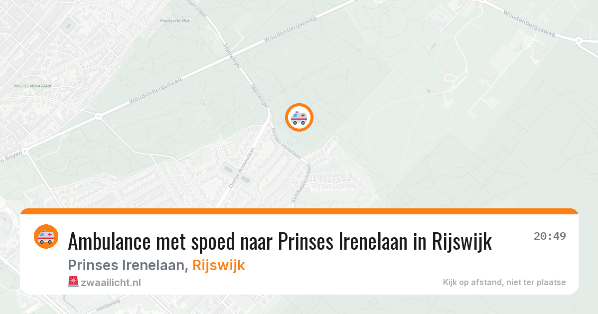 Ambulance met spoed naar Prinses Irenelaan in Rijswijk — 28 jan 2026