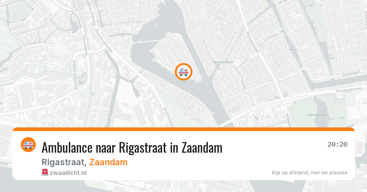 Ambulance naar Rigastraat in Zaandam — 25 jul 2026