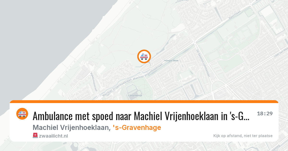 Ambulance met spoed naar Machiel Vrijenhoeklaan in 's-Gravenhage — 5 jul 2026
