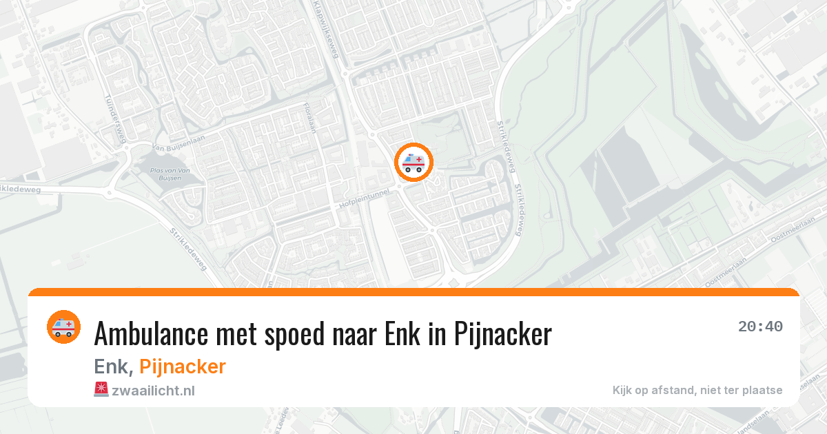 Ambulance met spoed naar Enk in Pijnacker — 19 jul 2026