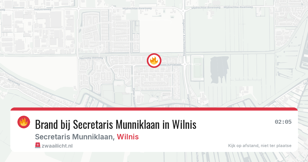 Brand bij Secretaris Munniklaan in Wilnis — 30 apr 2026