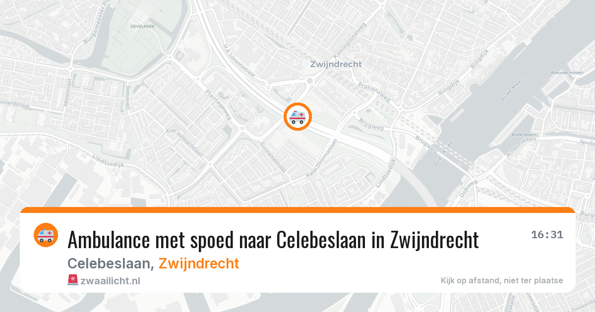 Ambulance met spoed naar Celebeslaan in Zwijndrecht — 4 jun 2026