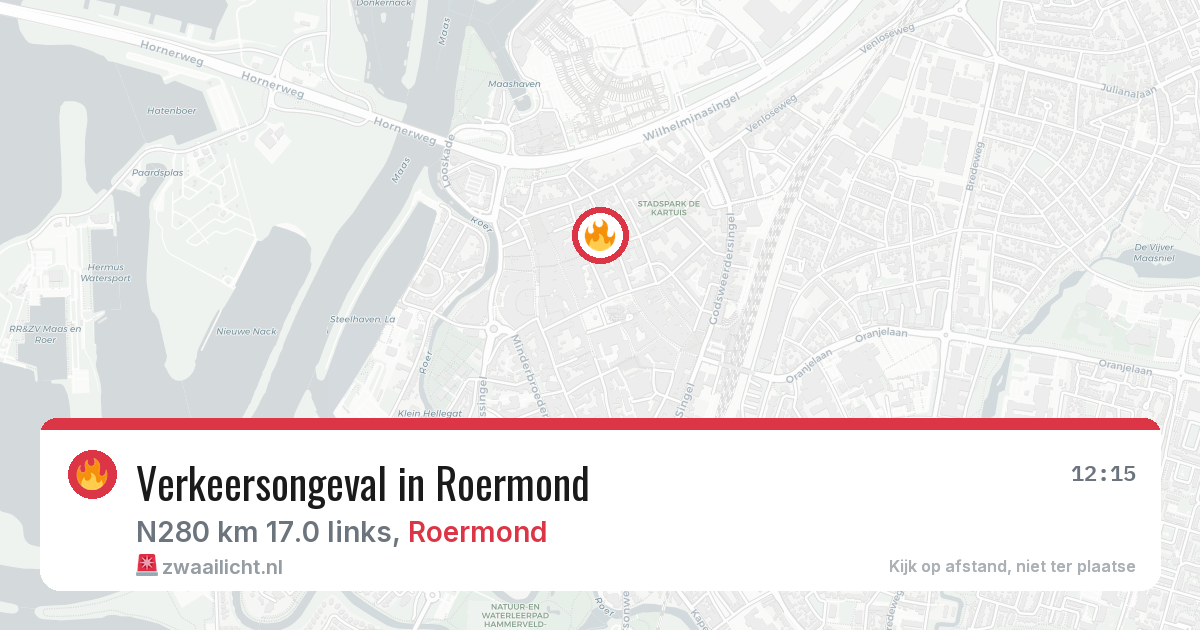 Verkeersongeval in Roermond — 7 mei 2026
