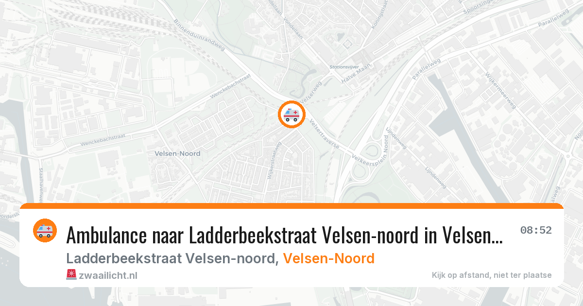 Ambulance naar Ladderbeekstraat Velsen-noord in Velsen-Noord — 4 apr 2026