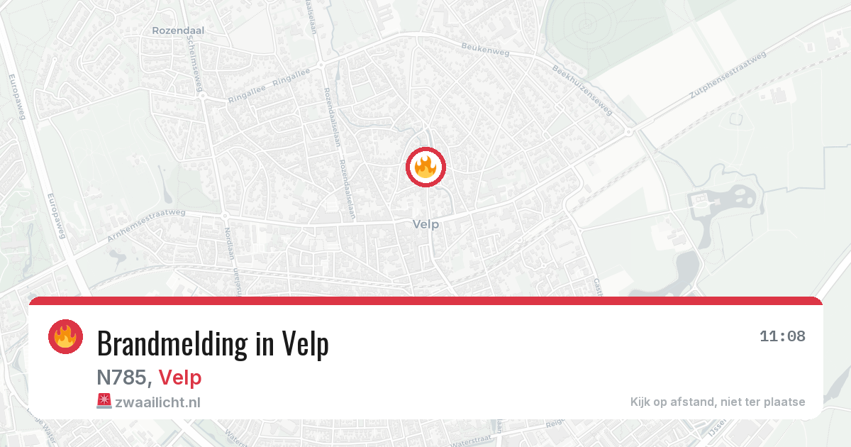 Brandmelding in Velp — 23 mei 2026