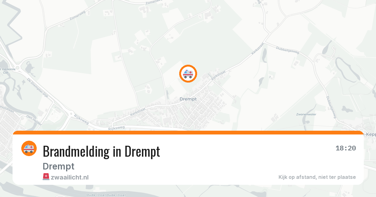 Brandmelding in Drempt — 4 mei 2026