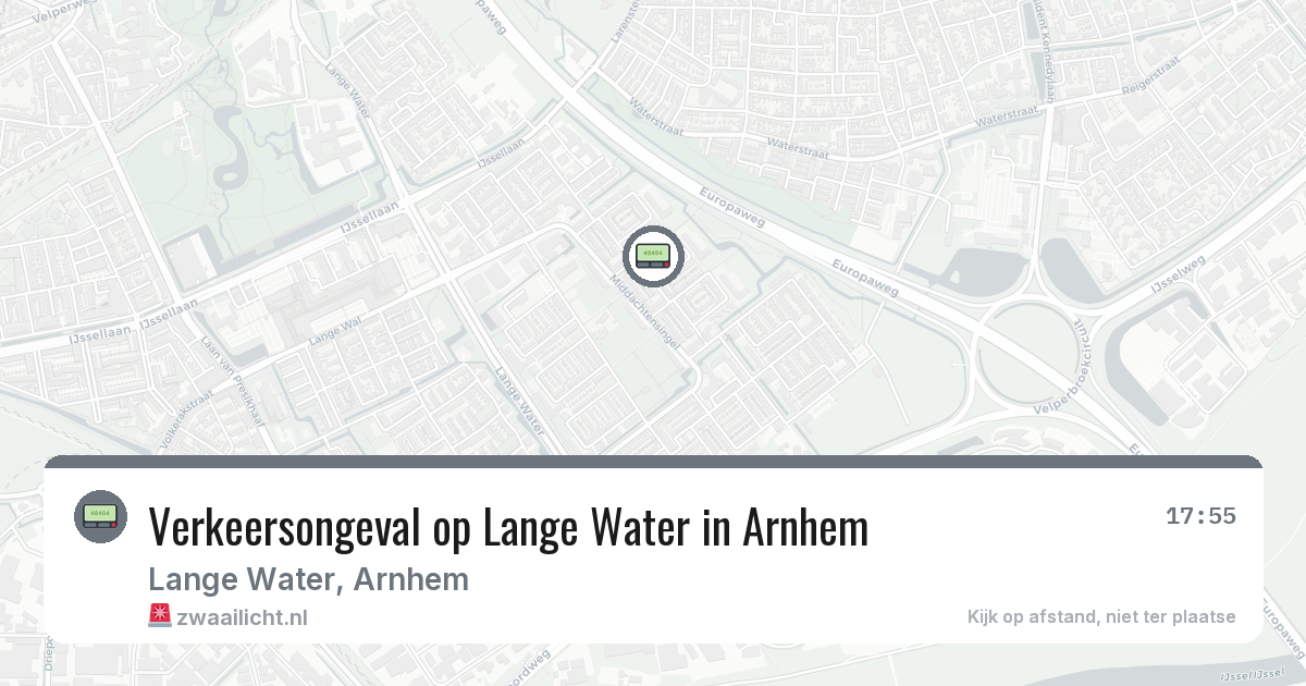 Verkeersongeval op Lange Water in Arnhem — 13 feb 2026