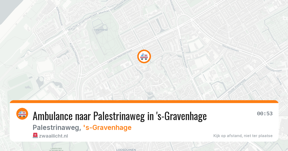 Ambulance naar Palestrinaweg in 's-Gravenhage — 3 apr 2026