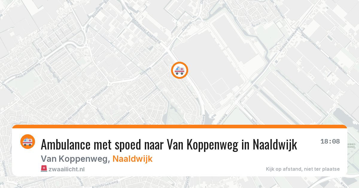 Ambulance met spoed naar Van Koppenweg in Naaldwijk — 16 jan 2026