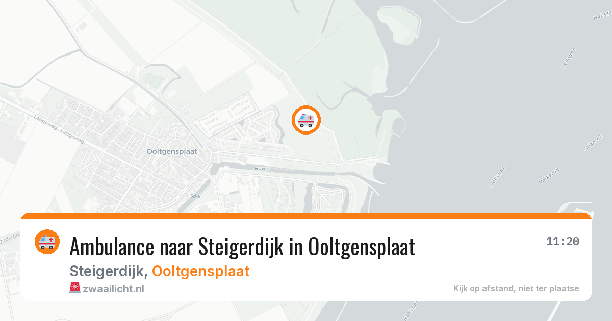 Ambulance naar Steigerdijk in Ooltgensplaat — 22 jul 2026