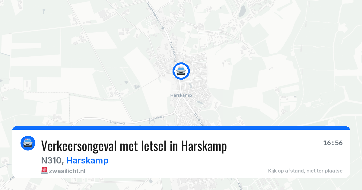 Verkeersongeval met letsel in Harskamp — 21 apr 2026